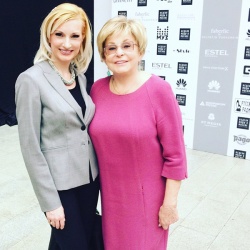 Анна Филатова и Ангелина Вовк на Закрытии Недели Моды в Москве 2017
